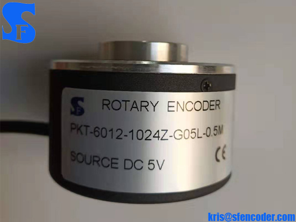 PKT6012-1024Z-G05L rotary encoder external diameter 60mm 12mm hollow shaft,1024ppr