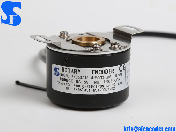 50mm 13.4mm Taper Shaft Incremental Rotary Encoder PKD50-13.4-5000-G05L-0.36M